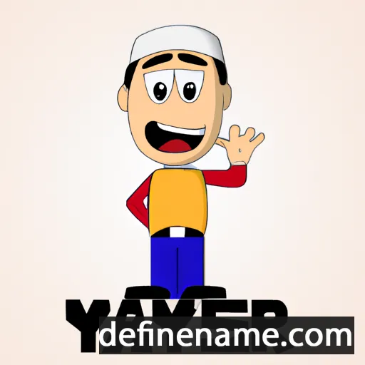 cartoon of the name Yasser