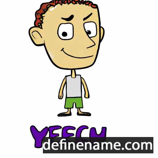 cartoon of the name Yechiel