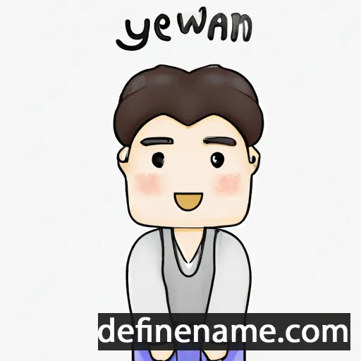 cartoon of the name Yeong-Hwan