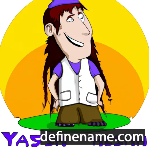 cartoon of the name Yesha'yahu