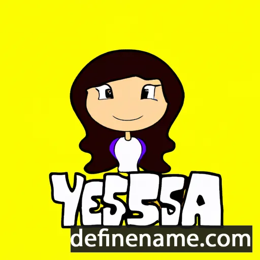 cartoon of the name Yessenia