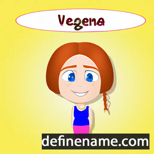 cartoon of the name Yevgeniya