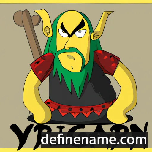 cartoon of the name Yngvarr