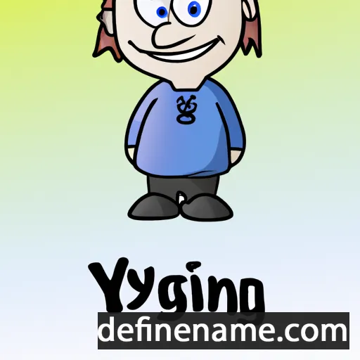 cartoon of the name Yngvi