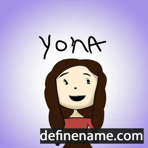 cartoon of the name Yoana