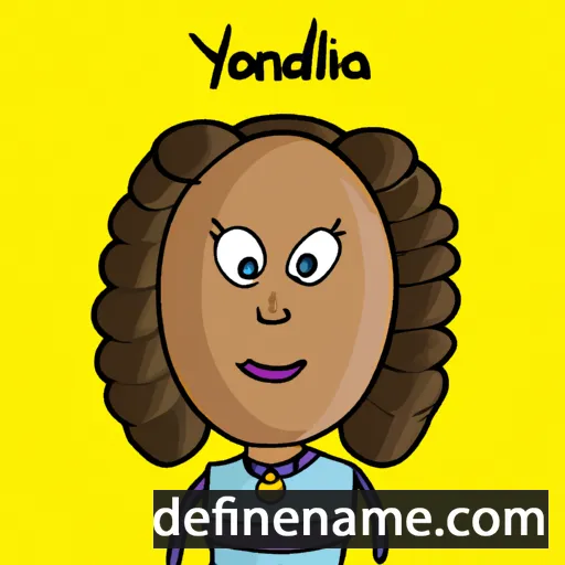 cartoon of the name Yolanda