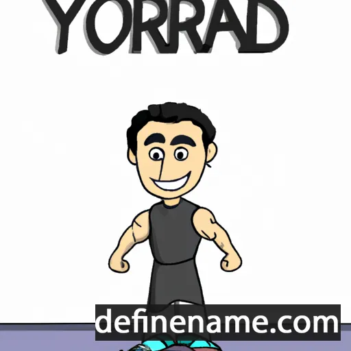 cartoon of the name Yordan