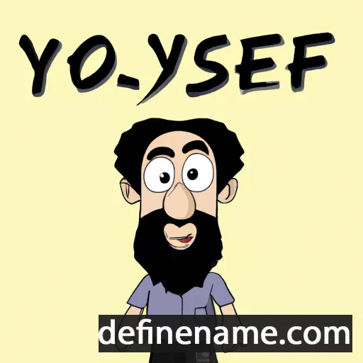 cartoon of the name Yosef