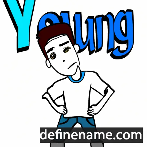 cartoon of the name Young