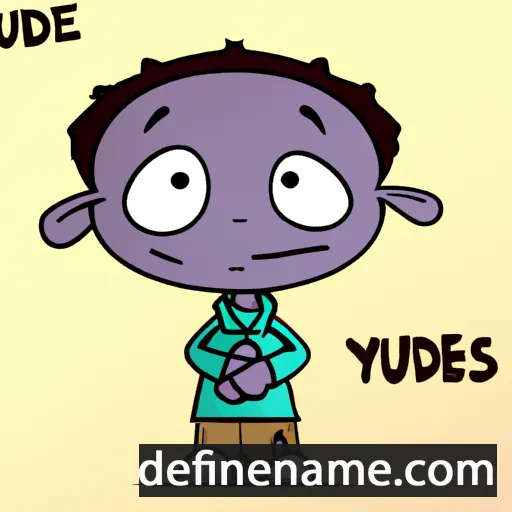 cartoon of the name Yudes