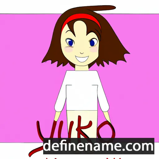 cartoon of the name Yukiko