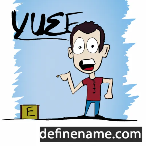 cartoon of the name Yunus Emre