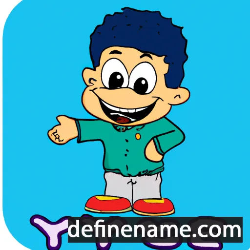 cartoon of the name Yusif