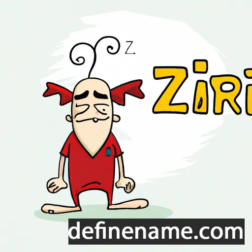 cartoon of the name Zərifə