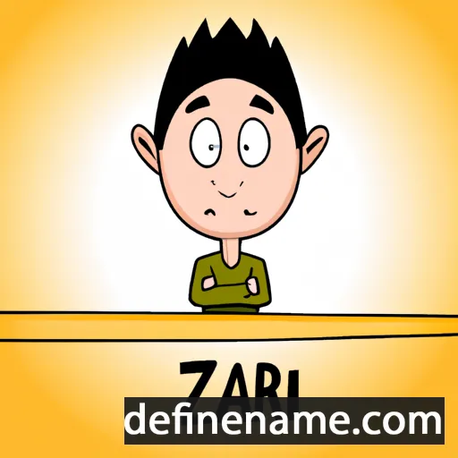 cartoon of the name Zaahir