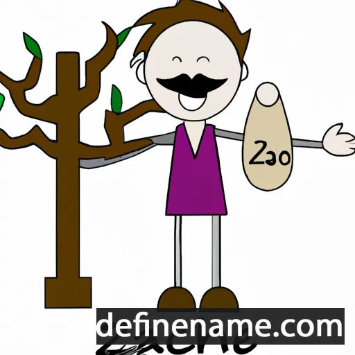 Zacchaeus cartoon