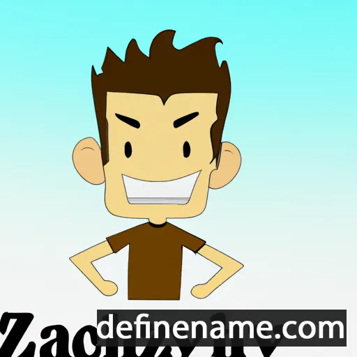 cartoon of the name Zachery