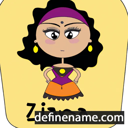 cartoon of the name Zahara