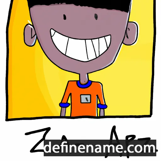 cartoon of the name Zahir