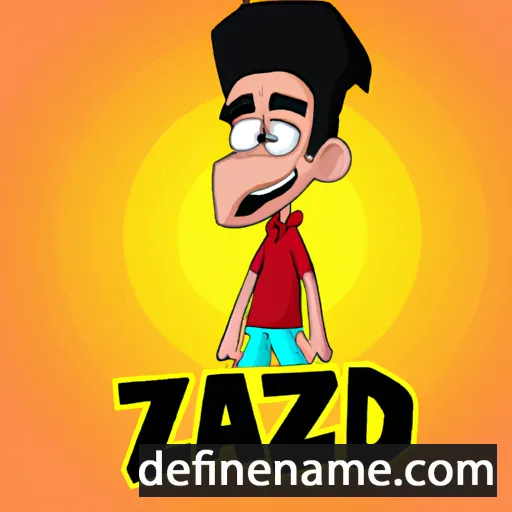 cartoon of the name Zaid