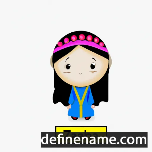 cartoon of the name Zainab