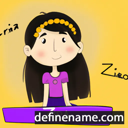 cartoon of the name Zaira