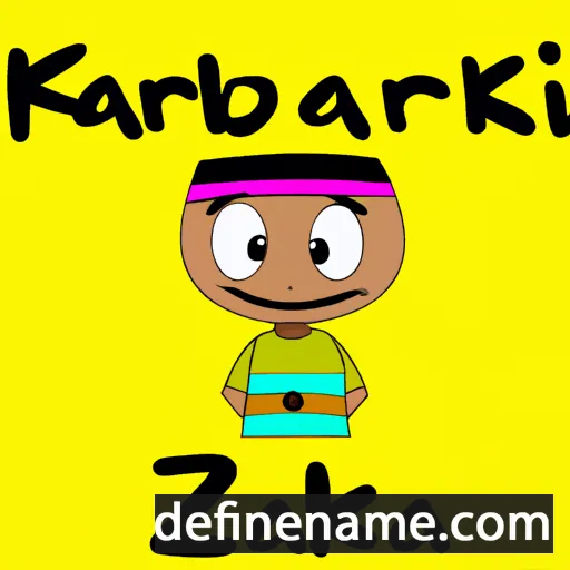 cartoon of the name Zakariya