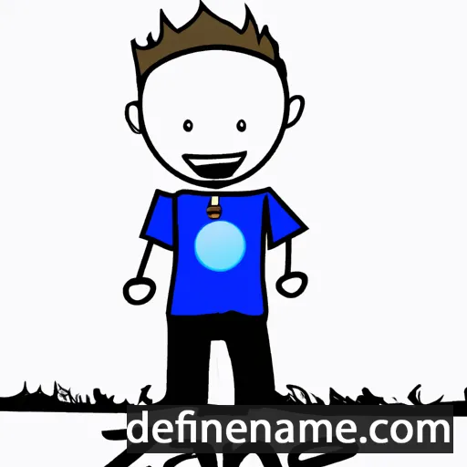 cartoon of the name Zane