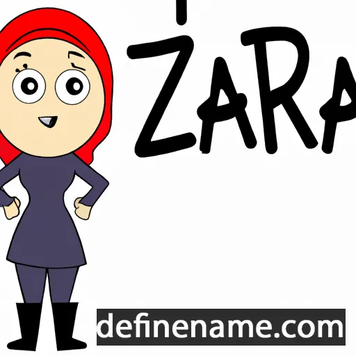 Zarah cartoon