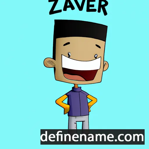 Zavier cartoon