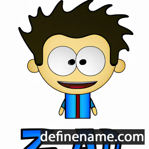 cartoon of the name Zayd