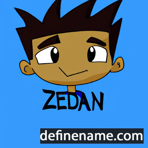 cartoon of the name Zayden