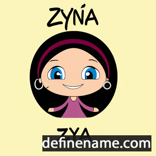 Zayna cartoon