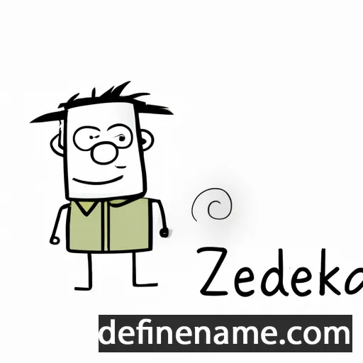 cartoon of the name Zdeněk