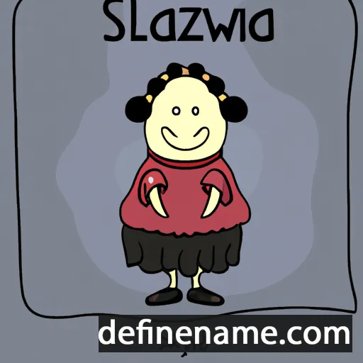 cartoon of the name Zdzisława