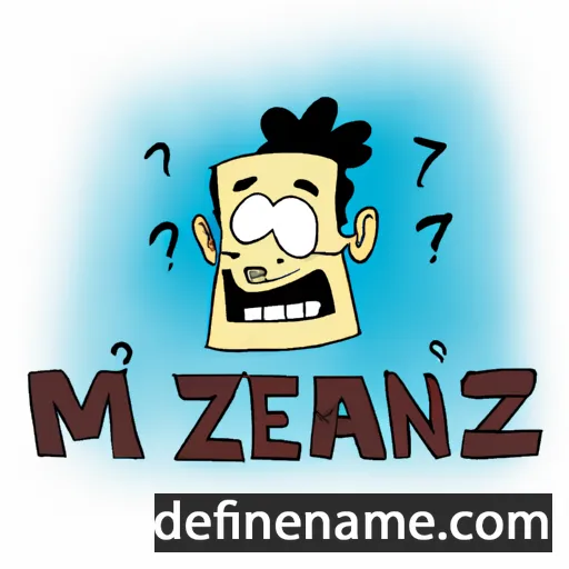 cartoon of the name Zé Manel