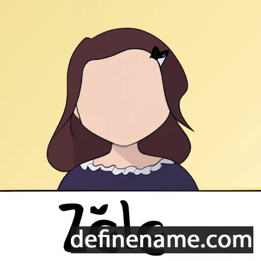 cartoon of the name Zélie