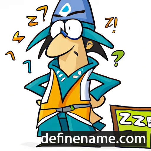 cartoon of the name Zeltzin