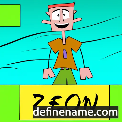 cartoon of the name Zenon