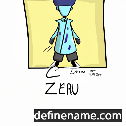 cartoon of the name Zeru