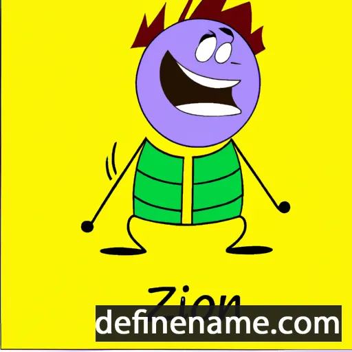 cartoon of the name Zinon