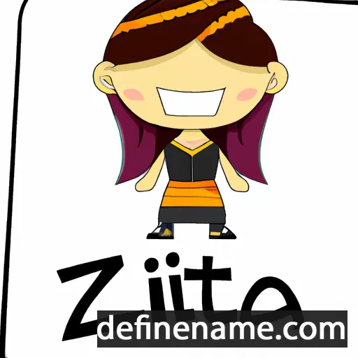 cartoon of the name Zitkala