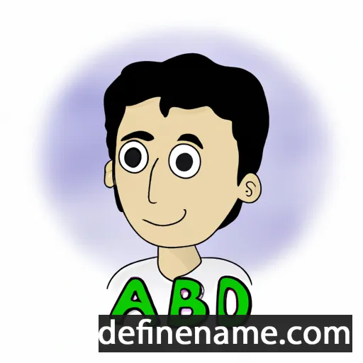 cartoon of the name Aabid