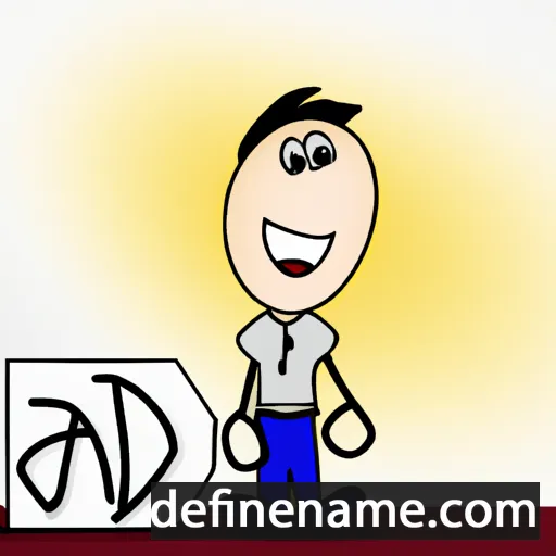 cartoon of the name Aad