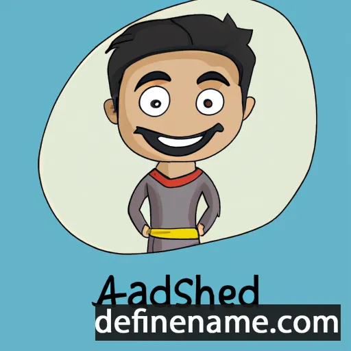 cartoon of the name Aadesh