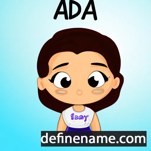 cartoon of the name Aadya