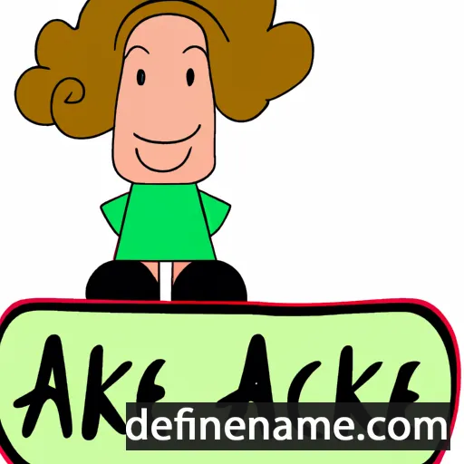 cartoon of the name Aafke