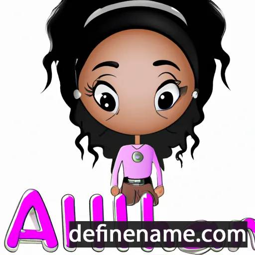 Aahliyah cartoon