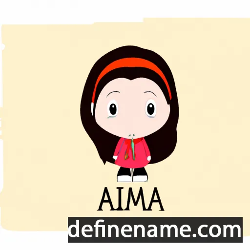 cartoon of the name Aaima