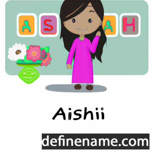 cartoon of the name Aaishah